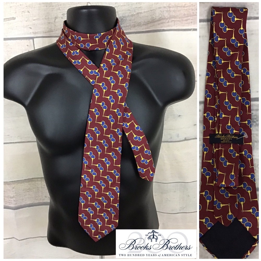 BROOKS BROTHERS 100% Silk Tie Gorgeous Graphic